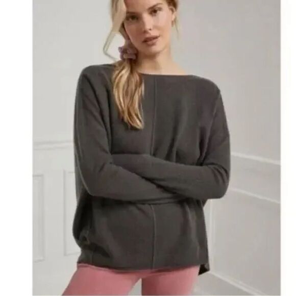 New Anthropologie Reese Low Back Cashmere Sweater Small #042 - Picture 2 of 6